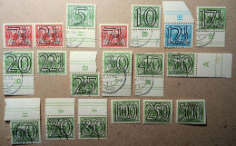 1940 Niederlande Mi.357-374 (connected Types, Plate Numbers, 372*-374*) /o/* - Usados