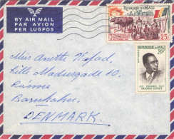 MALI - AIRMAIL 1961 BAMAKO - DENMARK  / 6044 - Malí (1959-...)