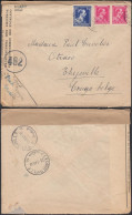 Belgique 1945 -Lettre De Belgique à Destination Otraco-Thysville - Congo Belge. Censurée......... (EB) DC-12462 - Gebruikt