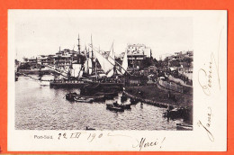 27228 / ⭐ PORT-SAID Egypte Vue Port Felouques 1902 De Jane PERRIN à Suzanne GAVARNI 20 Rue Vintimille Paris IX - Port Said