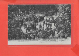 FUNERAILLE CATRASTROPHE BATEAU LIBERTE Cpa Animée Prolonges D Artillerie Portant Les Cercueils 4 LL - Funérailles