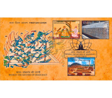 India 2024 BHARAT - THE MOTHER DEMOCRACY FIRST DAY COVER  FDC, As Per Scan - Cartas & Documentos