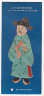 Carte Habillée Brodée Les Huit Immortels De La Mythologie Chinoise N° 7. TS’-AO-KOUO-KIEOU - Embroidered