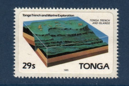 Tonga, **, Yv 593, Mi 909, SG 900, Commission Géologique De La Faille De Tonga, - Tonga (1970-...)