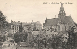 FRANCE - Blois - L'église Saint Vincent Et Le Château - Carte Postale Ancienne - Blois