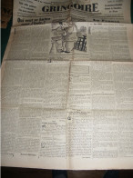 2° GUERRE MONDIALE , LA COLLABORATION ET LA PRESSE , LE JOURNAL GRINGOIRE DU 27 MARS 1942 - Français