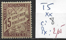 MONACO TAXE 5 ** Côte 8 € - Postage Due