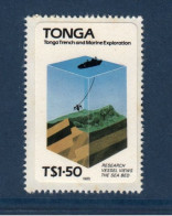 Tonga, **, Yv 596, Mi 912, SG 903, Commission Géologique De La Faille De Tonga, - Islands