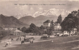 Sallanches * La Place De La Grenette Et Le Mont Blanc * Pâturages Villageois - Sallanches