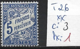 MONACO TAXE 26 ** Côte 3 € - Postage Due