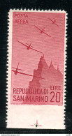 Posta Aerea Veduta Lire 20 Varietà Non Dentellato - Unused Stamps