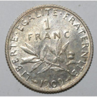 GADOURY 467 - 1 FRANC 1909 TYPE SEMEUSE - P. SUP - KM 844.1 - 1 Franc