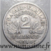 GADOURY 536 - 2 FRANCS 1944 B - Beaumont Le Roger - TYPE ETAT FRANCAIS - KM 903 - TB/TTB - Andere & Zonder Classificatie