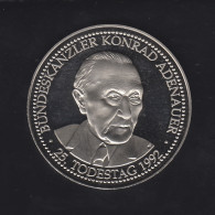 25. Todestag Bundeskanzler Konrad Adenauer 1992 & Bundesadler, Spiegelglanz - Other & Unclassified