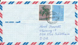 Japan Air Mail Cover Sent To Germany DDR 14-7-1989 Topic Stamps - Luftpost