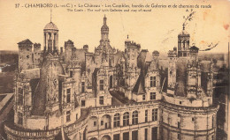 FRANCE - Chambord - Le Château - Les Combles Bordés De Galeries Et De Chemins De Ronde - Carte Postale Ancienne - Chambord