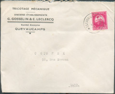 N°749 - 1Fr.35 Antarctis Obl. Sc Relais De ELLIGNIES - Ste ANNE * Sur Lettre  à En-tête (Tricotage Mécanique GOSSELIN & - Sterstempels