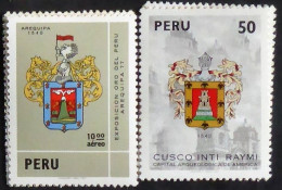 Peru/Pérou  1977-79  YT N°PE 663, A443 Blasons Arequipa & Cuzco - N** Cote 2€ - Pérou