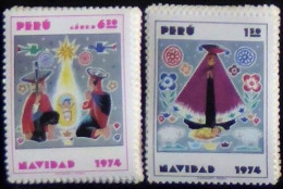 Peru/Pérou  1974  YT N°PE 607, A392 Noël (2val) - N** - Pérou