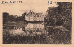 FRANCE - Azay Le Rideau - Vue Générale - Le Château National - Le Parc Et L'Etang - Carte Postale Ancienne - Azay-le-Rideau