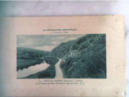 Ouilly Le Basset L'orne Et Le Chemin De Pont D'ouill à Pont De Vers  Ecrite 1920  Couleur Verte état Bon - Pont D'Ouilly