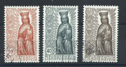 Liechtenstein N°291/93 Obl (FU) 1954 - Vierge En Bois Sculpté - Used Stamps