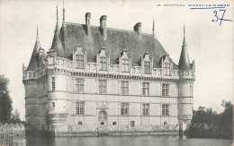 FRANCE - Le Château Azay Le Rideau (I Et L) -  Vue D'ensemble Du Château - Carte Postale Ancienne - Azay-le-Rideau