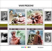 2024-02 - SIERRA LEONE- WWII PIGEONS           4V  MNH** - Columbiformes