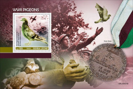 2024-02 - SIERRA LEONE- WWII PIGEONS           1V  MNH** - Pigeons & Columbiformes