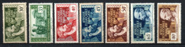 Col41 Colonies AEF Afrique équatoriale N° 41 à 45 + 47 & 48 Neuf X MH Cote 18,00 € - Nuevos