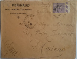 FRANCE - Enveloppe Du 28/07/32 Affranchie Avec Le N° 276 Seul Sur Lettre De St Agnant Les Marais Pour Amiens Le 29 - Standard Covers & Stamped On Demand (before 1995)