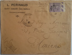 FRANCE - Enveloppe Du 28/07/32 Affranchie Avec Le N° 276 Seul Sur Lettre De St Agnant Les Marais Pour Amiens Le 29 - Standaardomslagen En TSC (Voor 1995)