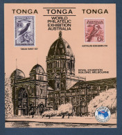 Tonga, **, Yv BF 5, Mi BL 5, SG MS 892, Exposition De Melbourne, - Tonga (1970-...)