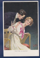 CPA 1 Euro Couple Illustrateur Femme Woman Non Circulé Prix De Départ 1 Euro - 1900-1949