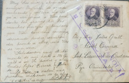 Lettre Saint Laurent De Cerdans Republica Espanola Censura - Republikeinse Censuur