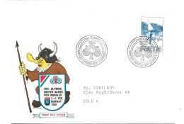 Norway 1980 Special Cover  2nd Olympic Winter Games For Disabled, Mi 792  Cancelled Geilo 1.2.1980 - Cartas & Documentos