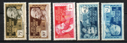 Col41 Colonies AEF Afrique équatoriale N° 48 49 52 54 & 56 Neuf X MH Cote 15,25 € - Neufs