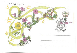 Norway 1979 Stationary Julen 1979 Postbrev, Cancelled First Day - Specialcancellation  FDC - Cartas & Documentos