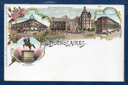 Argentina, "Gruss From Buenos Aires", 1898, Unused Litho Postcard, Rare In This Condition  (203) - Saluti Da.../ Gruss Aus...