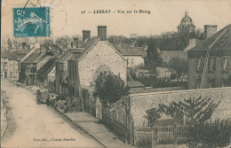 50 LESSAY - VUE SUR LE BOURG - RARE - Sonstige & Ohne Zuordnung