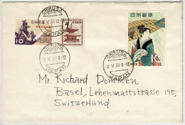 Japan / Nippon 1958, Brief Chikusa - Basel (Schweiz) - Cartas & Documentos