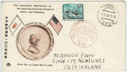 Japan / Nippon 1960, Brief Ersttag Anniversary Japanese-American Treaty Amity And Commerce Kochi - Mümliswil (Schweiz) - Covers & Documents