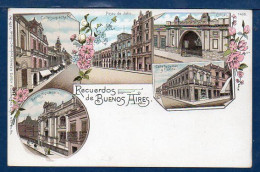 Argentina, "Gruss From Buenos Aires", 1898, Unused Litho Postcard, Rare In This Condition  (205) - Saluti Da.../ Gruss Aus...