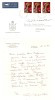 Liechtenstein 1970 Christmas Autographed FDC Sculpture By Rudolf Schadler+letter Mailed To Israel. - Brieven En Documenten