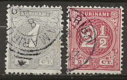 SURINAM: Obl., N° YT 17 Et 19, TB - Suriname ... - 1975