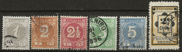 SURINAM: Obl., N° YT 17 à 21 Série + 22, TB - Suriname ... - 1975