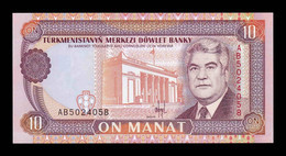 Turkmenistán 10 Manat 1993 Pick 3 Sc Unc - Turkménistan