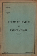 RESUME EMPLOI DE L AERONAUTIQUE ECOLE MILITAIRE APPLICATION ARMEE DE L AIR 1926 - Fliegerei