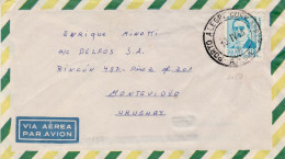 BRAZIL 1968 AIRMAIL  LETTER SENT TO MONTEVIDEO - Cartas & Documentos