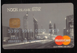 USED COLLECTABLE CARD NOOR ISLAMIC BANK UAE MASTERCARD - Credit Cards (Exp. Date Min. 10 Years)